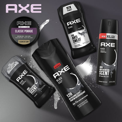 Polished shine finish hair pomade by AXE for sharp daily grooming.