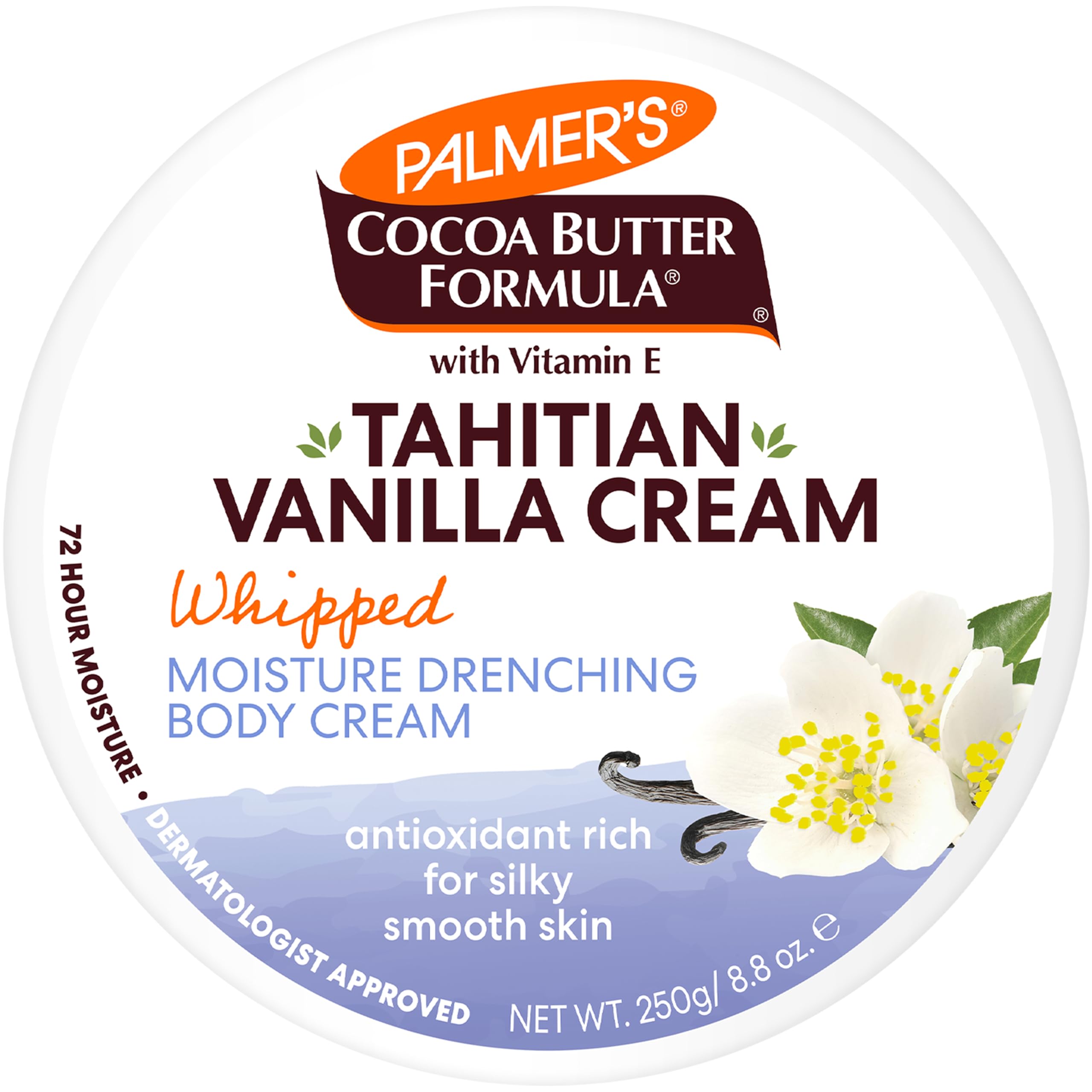 Palmer's whipped non-greasy moisturizing body cream for dry skin packaging