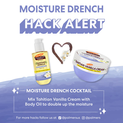 Dermatologist approved Palmer's cocoa butter vanilla moisturizer jar opening