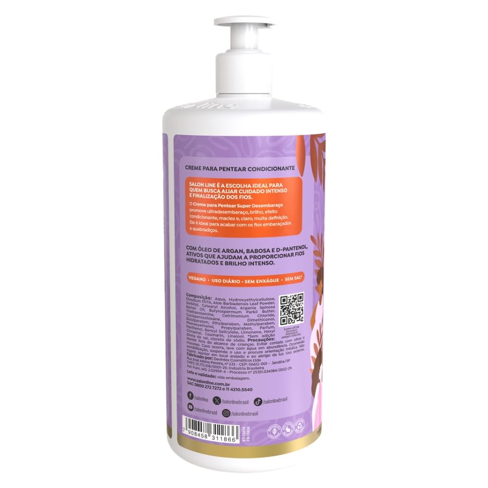 Salon Line Super Desembaraco professional hair styling cream bottle
