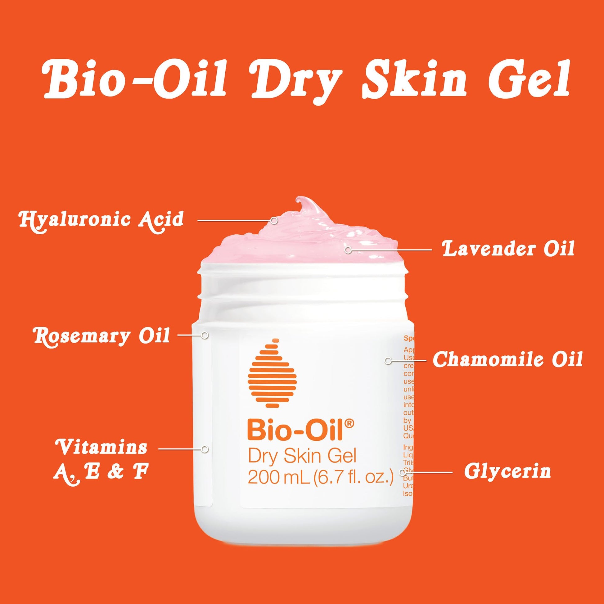 Authentic USA imported Bio-Oil dry skin treatment packaging top angle view