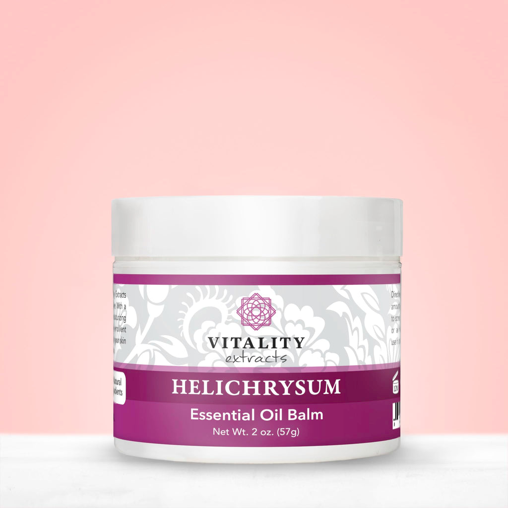Vitality Extracts Helichrysum Balm promotional display