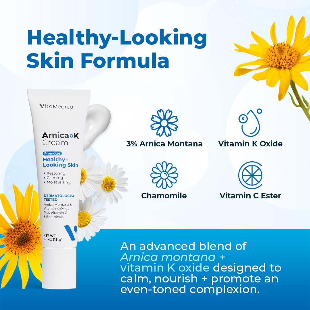VitaMedica Arnica and Vitamin K cream for fading facial discoloration