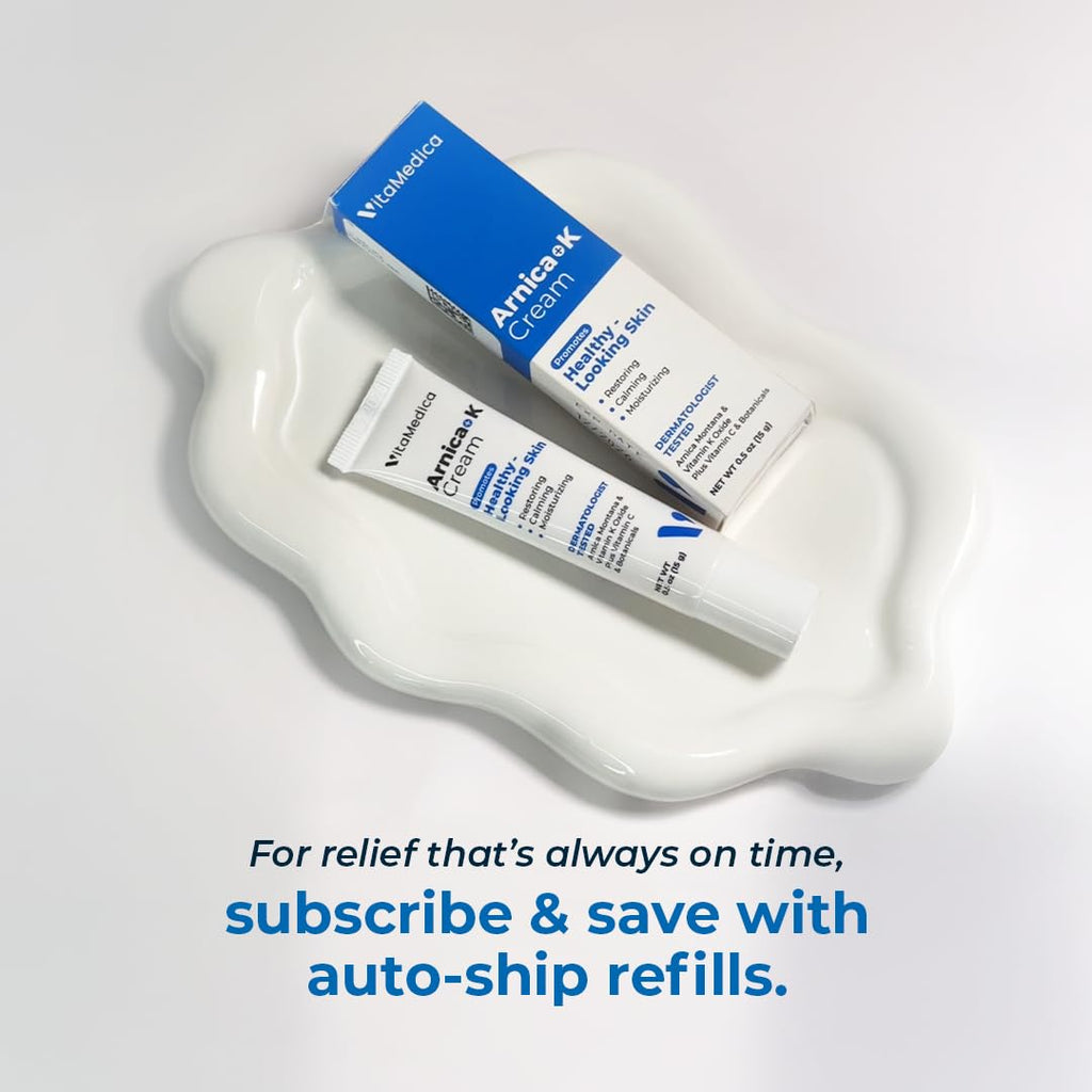VitaMedica post procedure support cream box and container