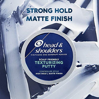 Head And Shoulders mens styling putty texture detail