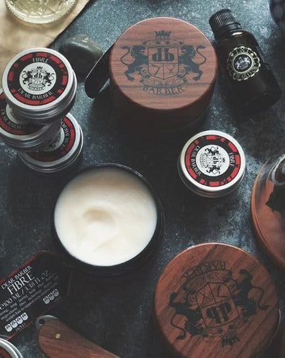Rear label view showing ingredients for Dear Barber hair paste
