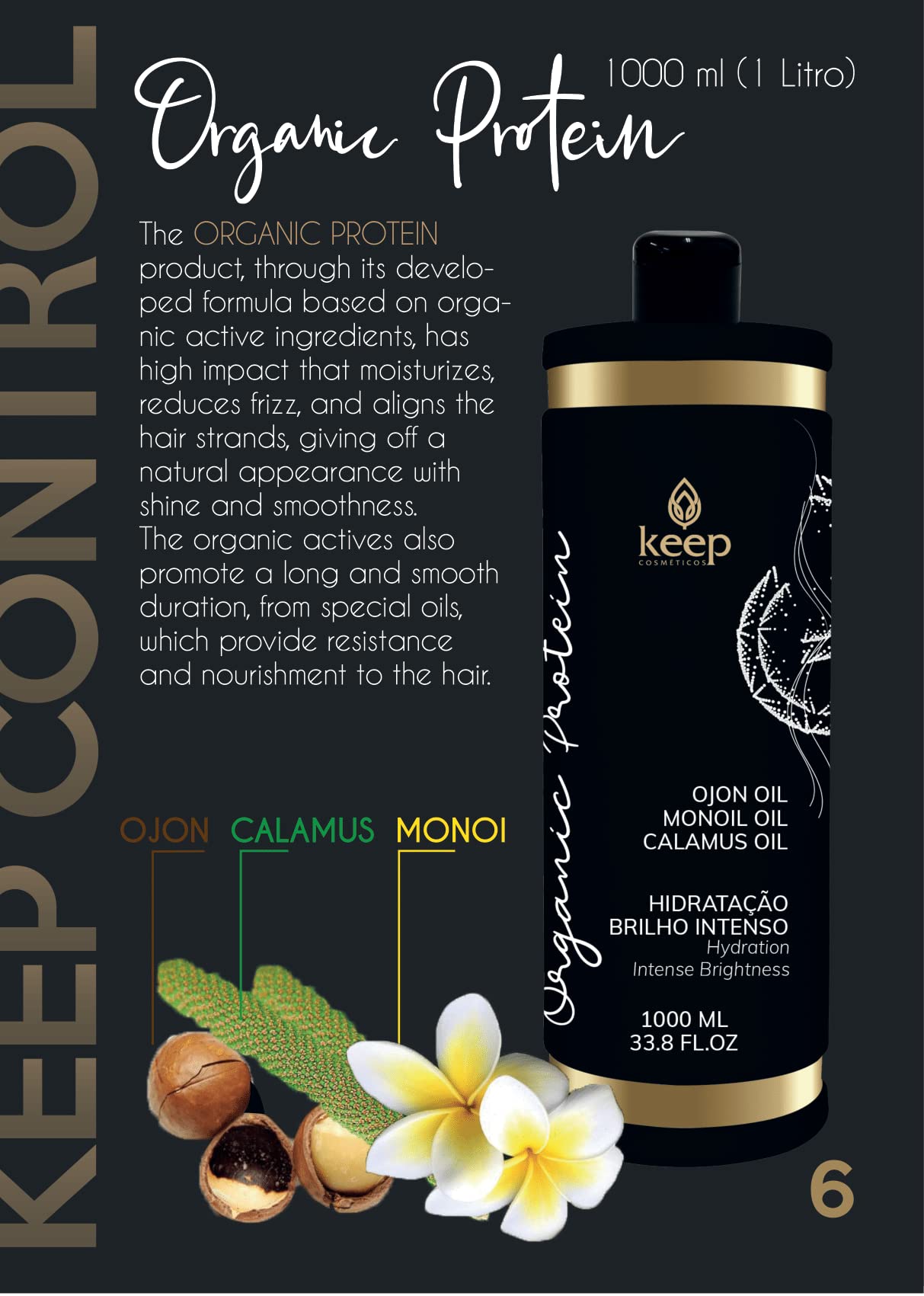 Keep Cosmeticos Reconstructor Reductor organic hair care bottle