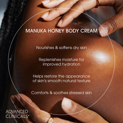 Advanced Clinicals Manuka Honey anti aging moisturizer for face and body