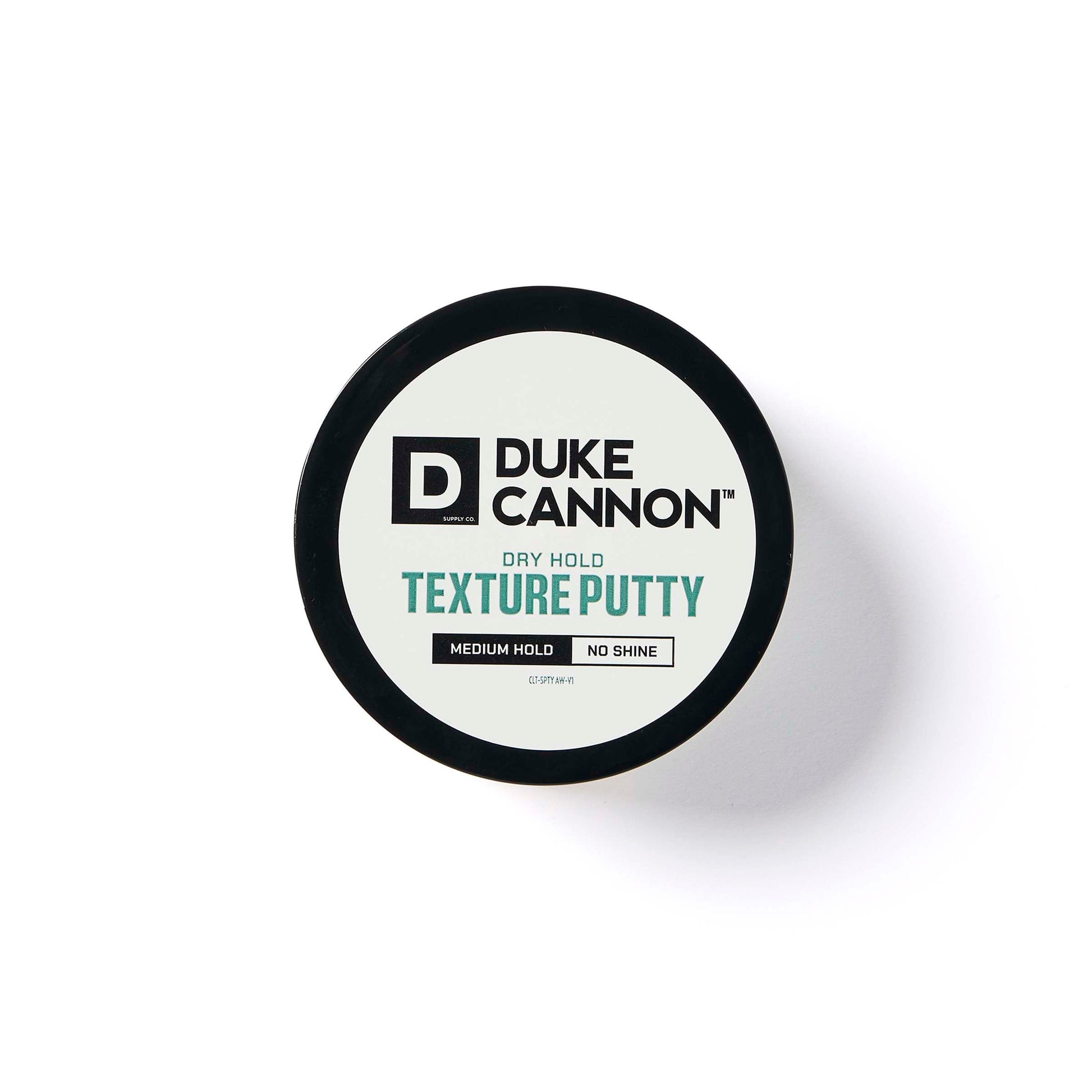 Duke Cannon Dry Hold Texture Putty ingredients and size label