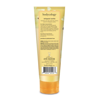 Full range view highlighting the genuine imported Bodycology sweet vanilla blossom product