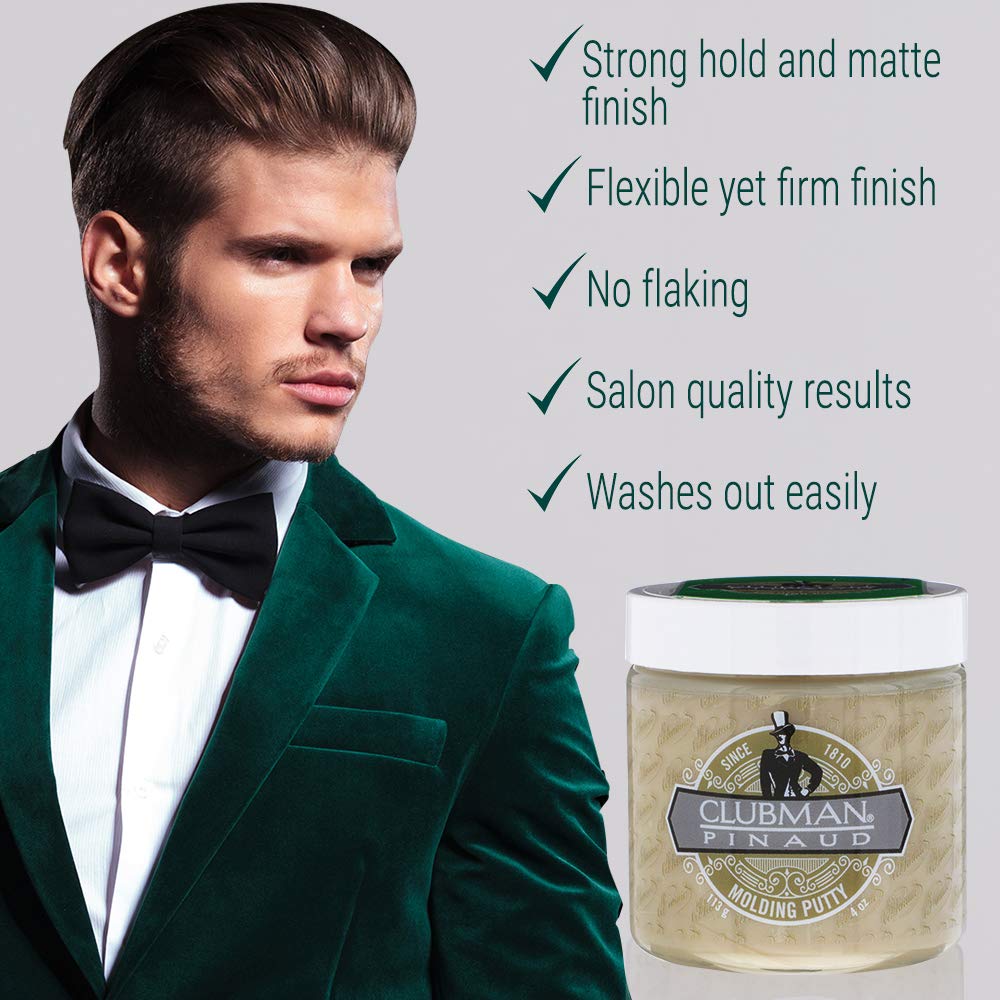 Clubman Molding Putty firm hold matte finish packaging