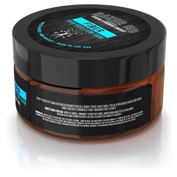 Razor MD hair fiber matte finish texture close up