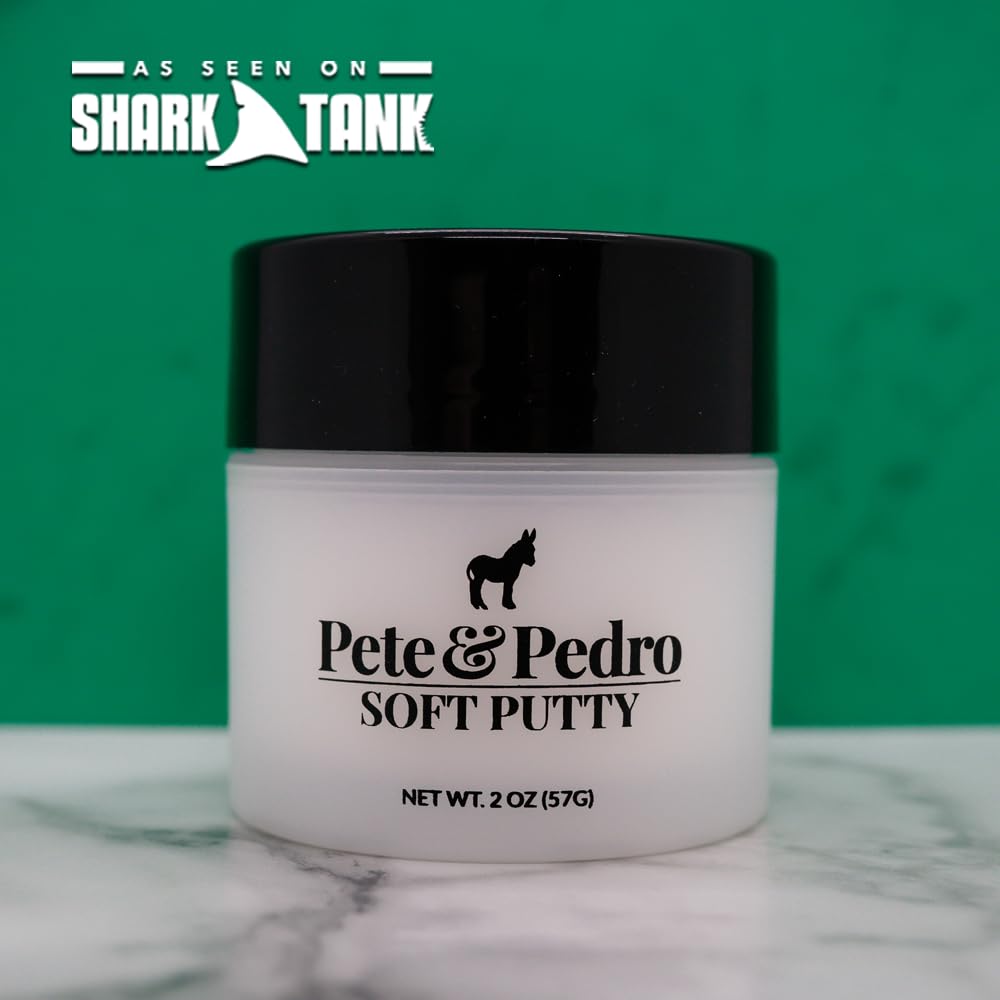 Close up of soft texture hair putty for men