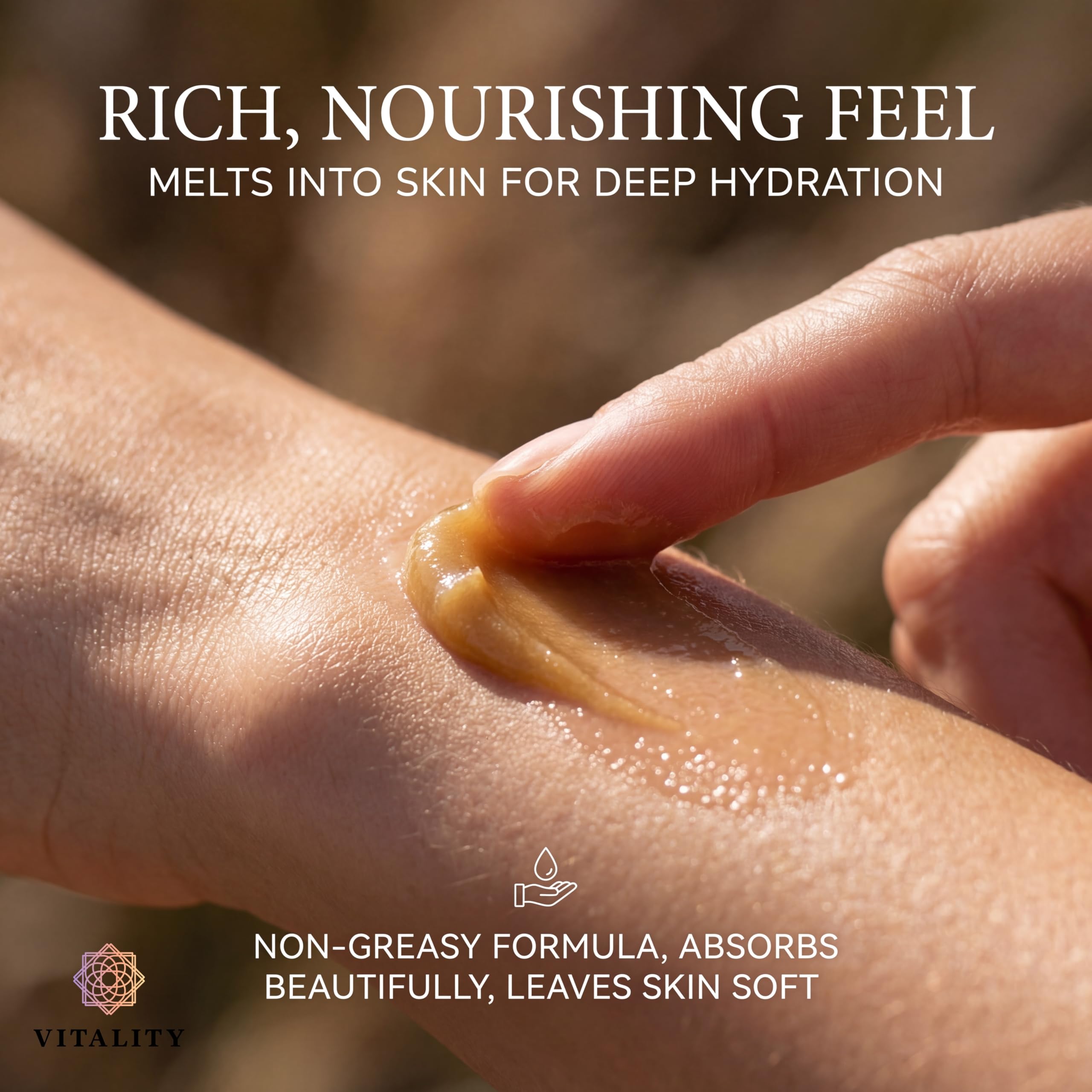 Vitality Extracts moisturizing skin balm for dry cracked hands and feet