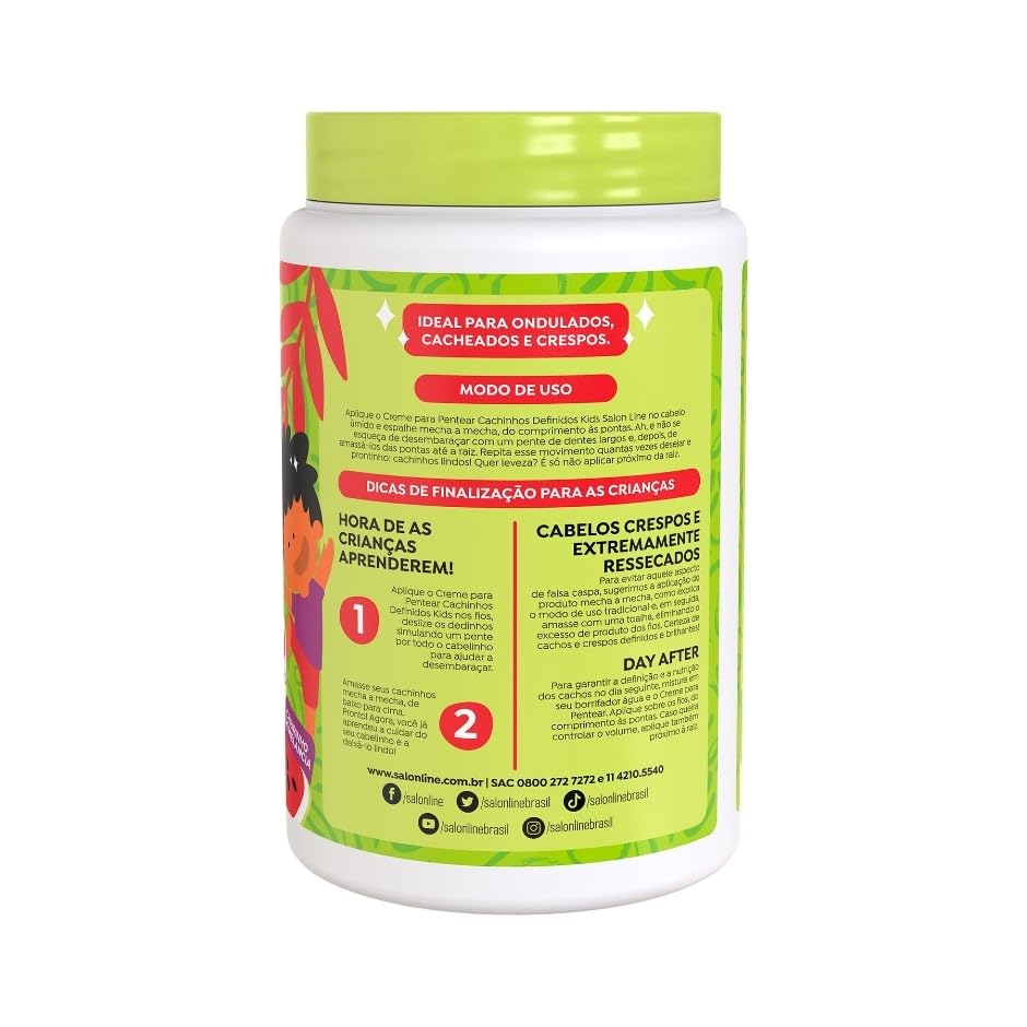 Salon Line Kids curly hair styling cream packaging