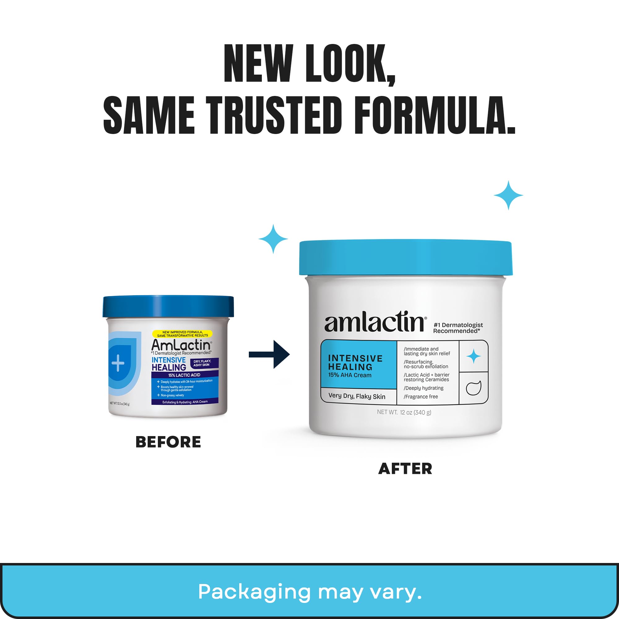 AmLactin 15 percent lactic acid exfoliating body cream back label detailing directions for use and sun allergy warnings.