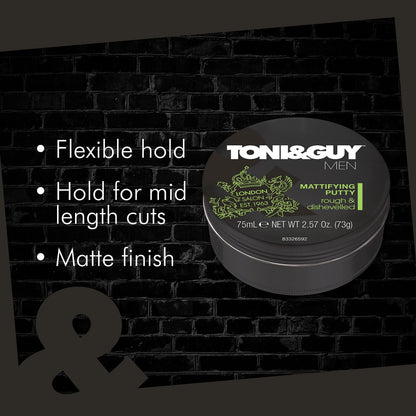 Authentic Toni and Guy Men Mattifying Putty label details
