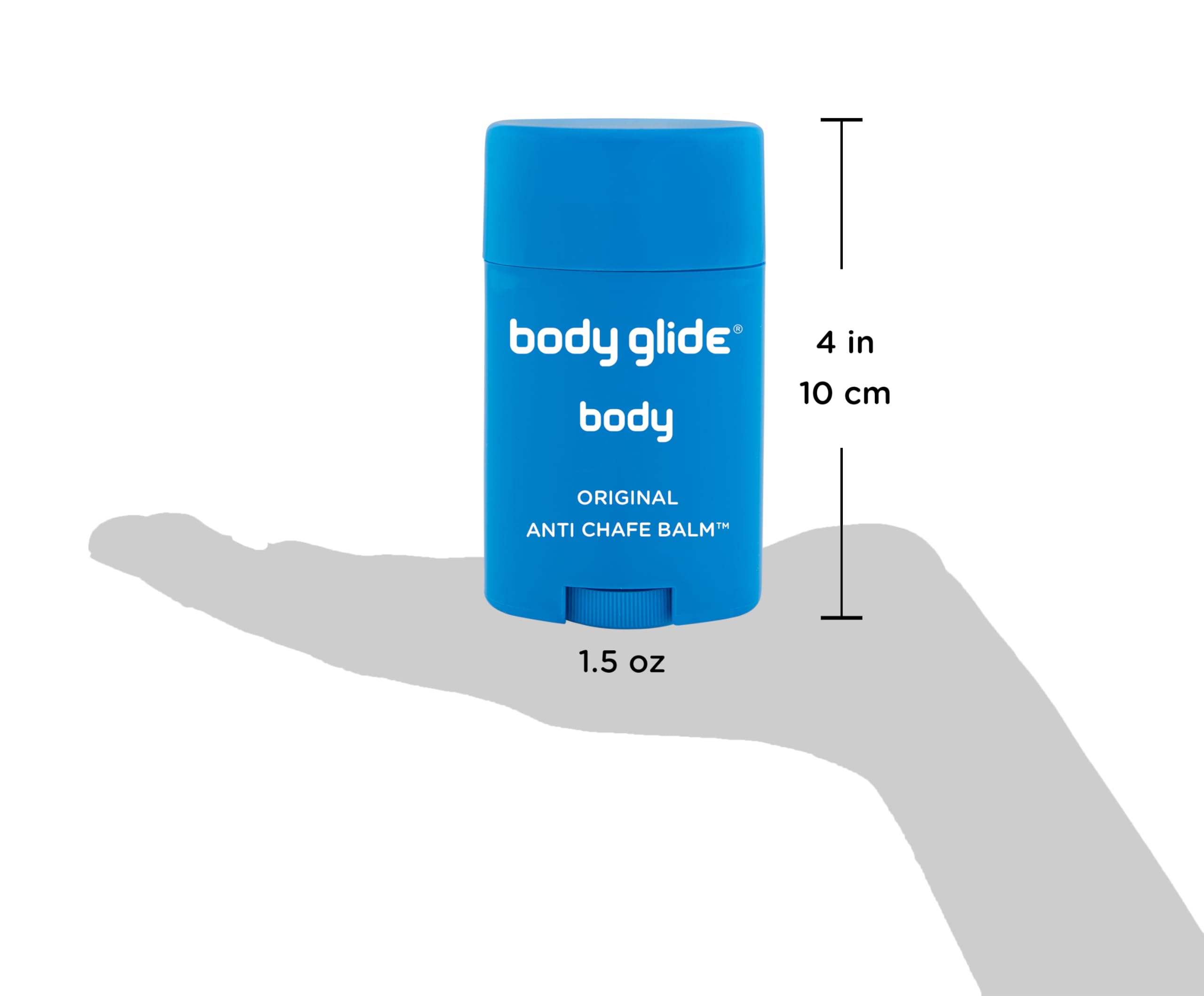Authentic USA imported Body Glide original balm stick description label
