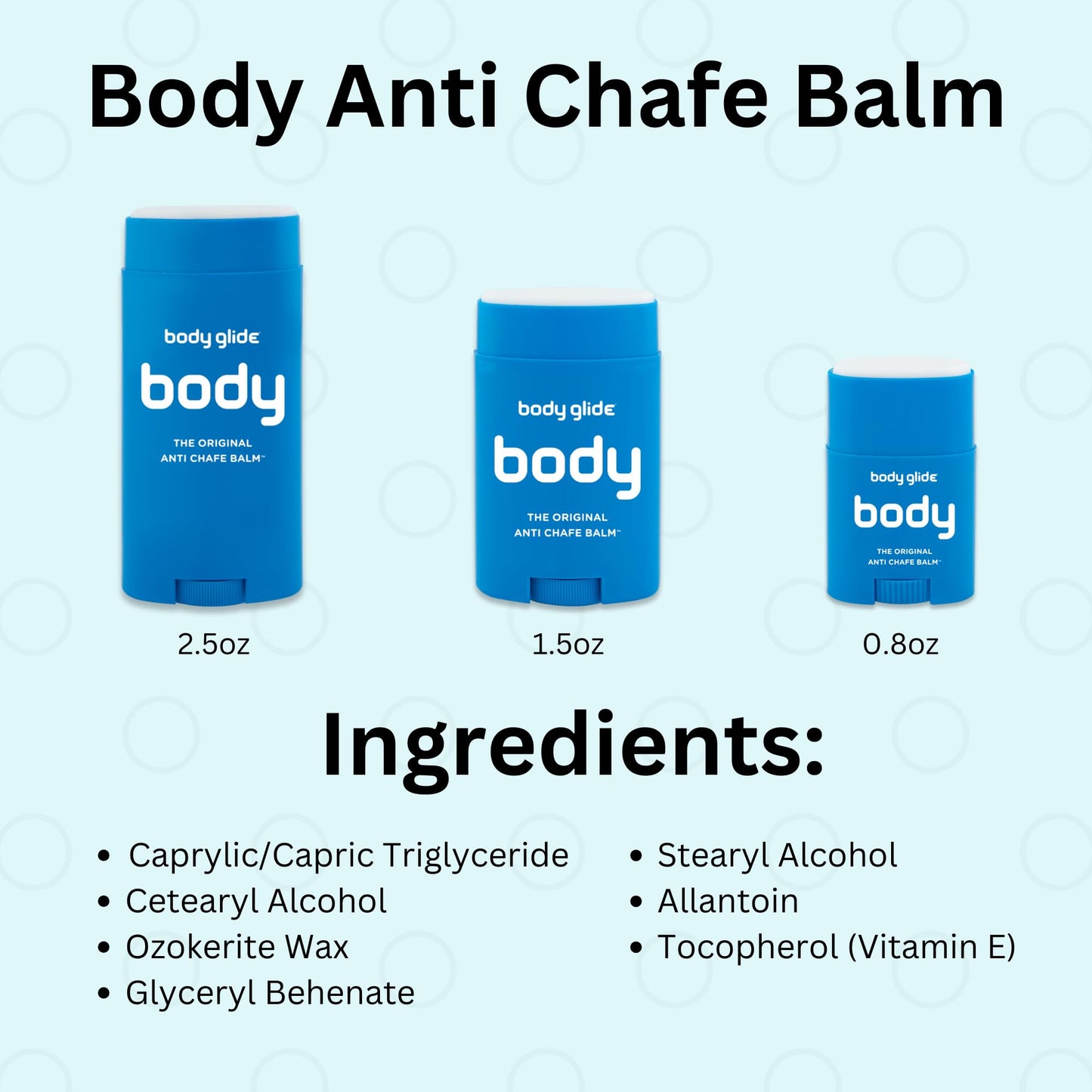 Body Glide protective skin barrier stick for friction and rub relief