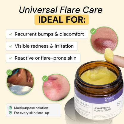 MyMagicHealer natural drawing salve jar showcasing the lavender and propolis infused ointment texture.
