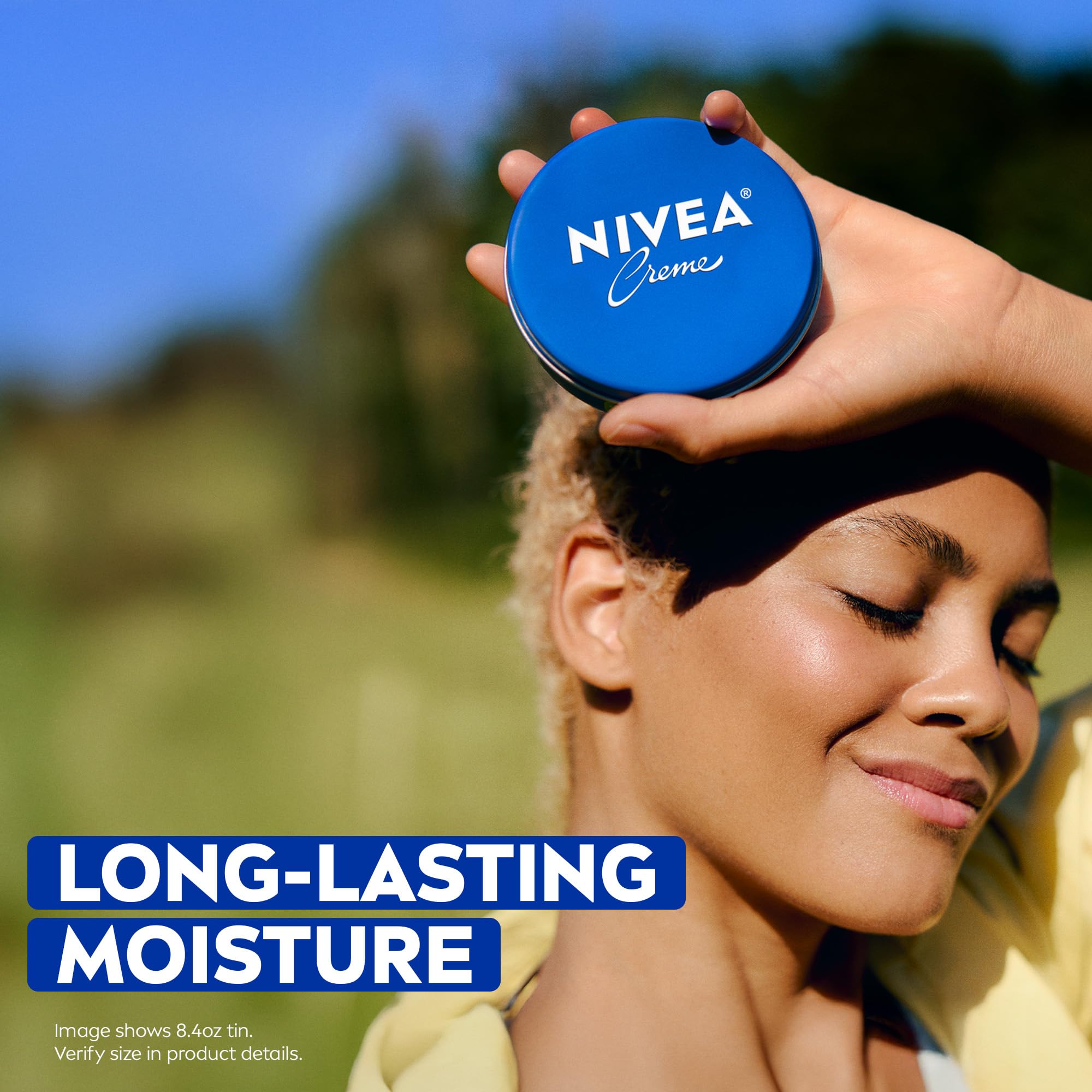NIVEA multi purpose body face and hand cream USA import packaging text