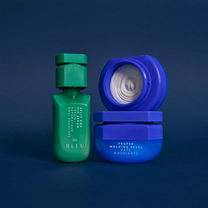 Close up texture of R+Co BLEU molding paste