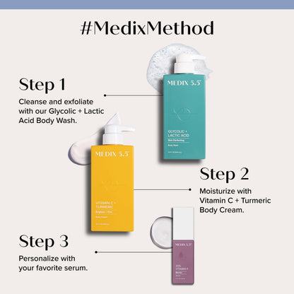 Medix 5.5 authentic USA imported dark spot corrector lotion bottle angle