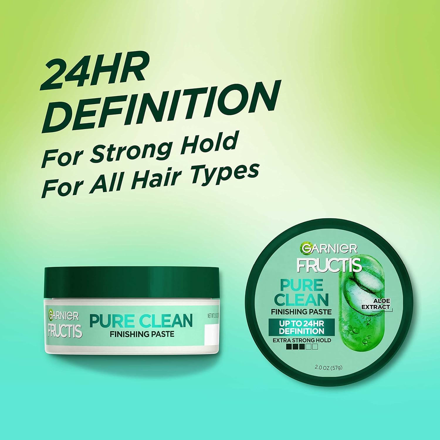 Garnier Fructis Style Pure Clean Finishing Paste applied to hair
