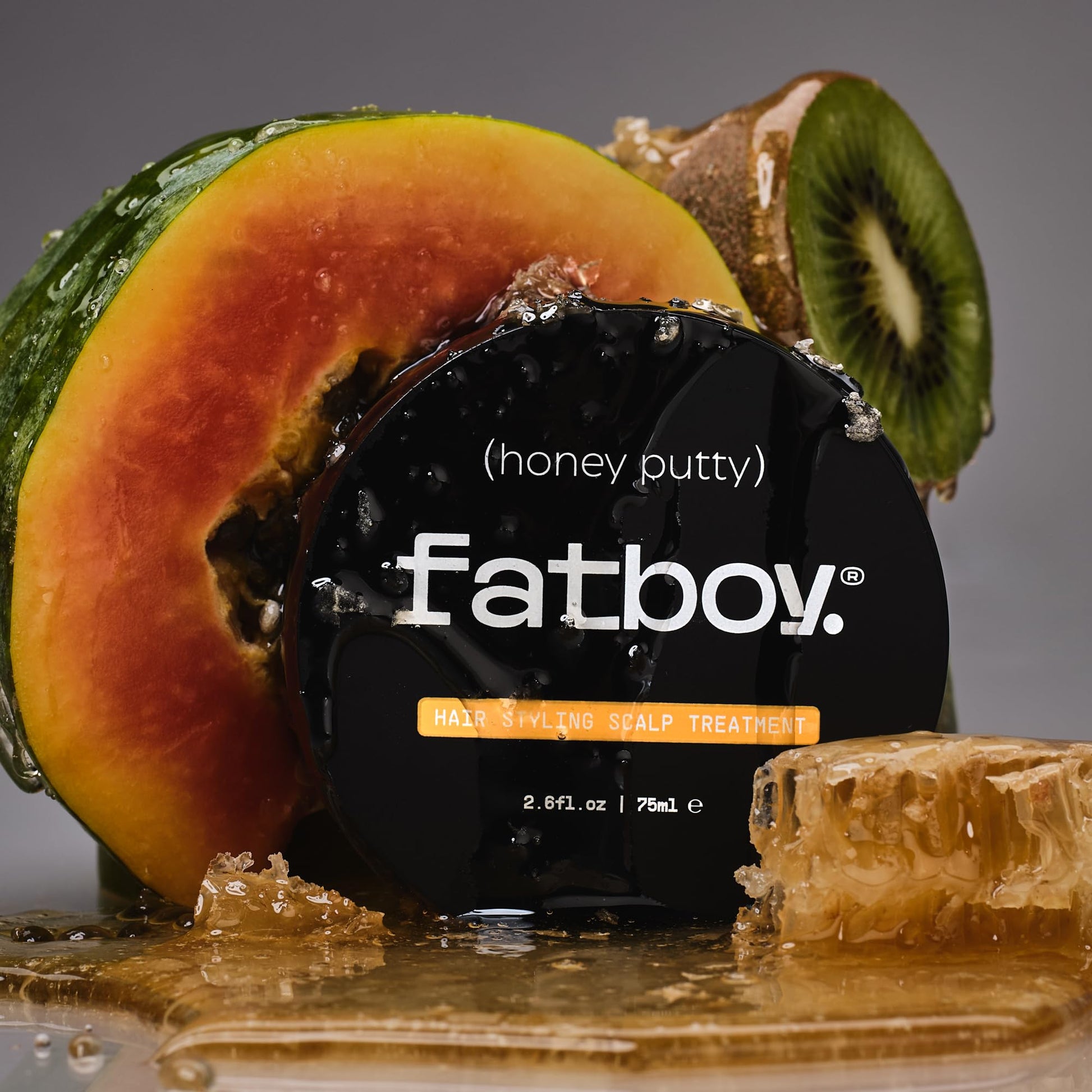 Detailed view of Fatboy Honey Putty container