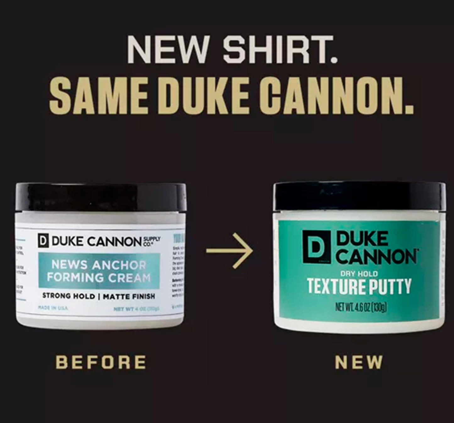 Matte finish hair styling putty by Duke Cannon