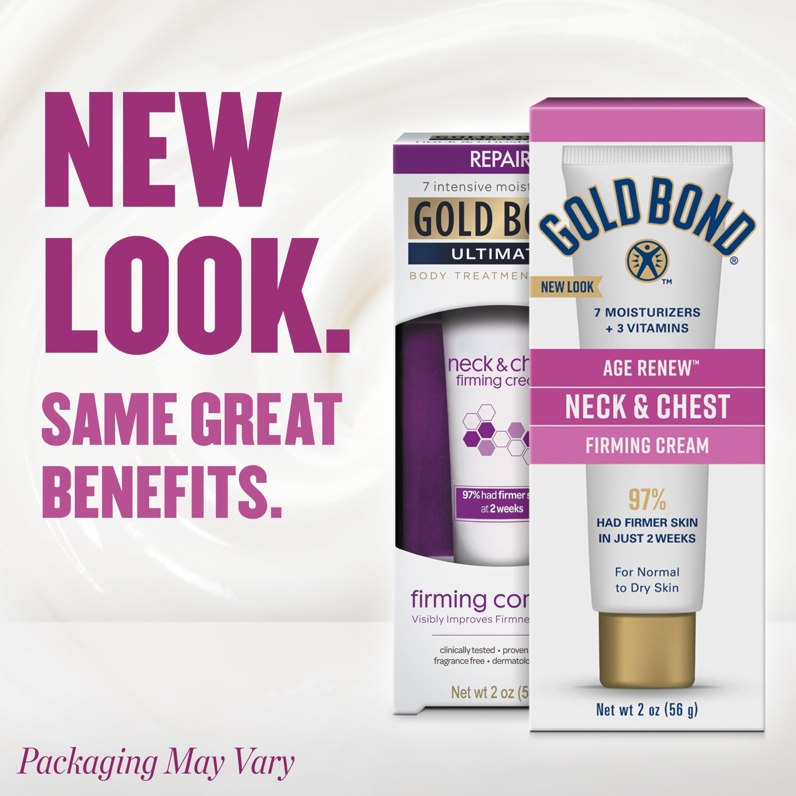 Gold Bond neck tightening cream for crepey skin care product shot