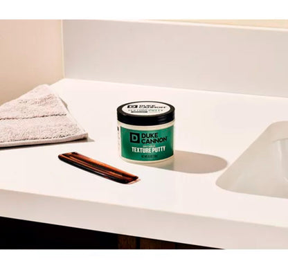 Duke Cannon hair putty ingredient label details