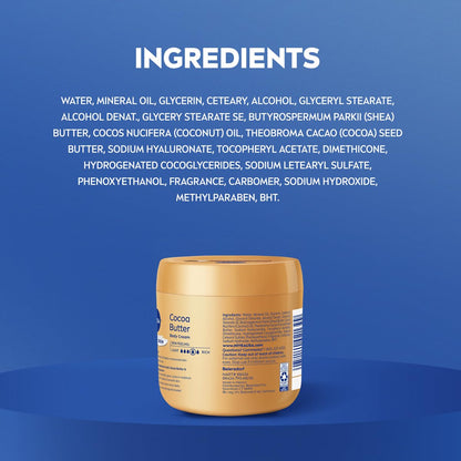 NIVEA body cream for dry skin care package showing protective safety seal