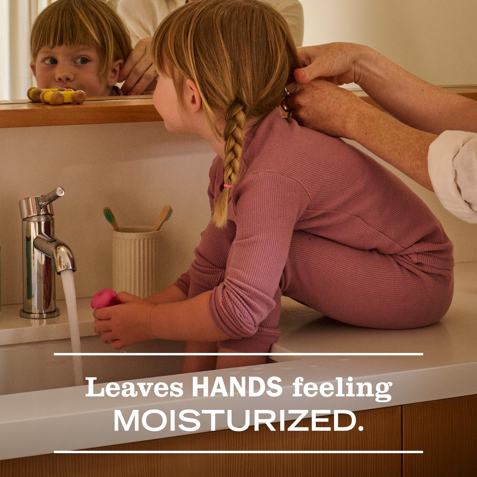 Mrs. Meyer's Clean Day hand soap pump dispenser detail