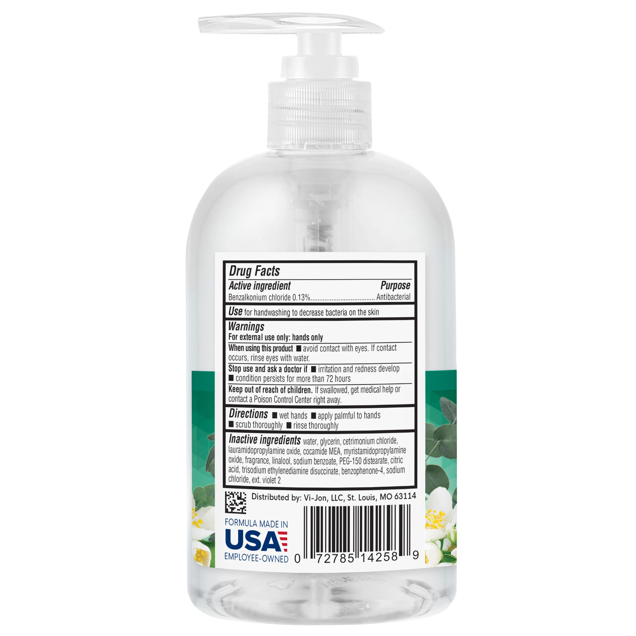 Germ-X White Tea and Eucalyptus hand wash bottle