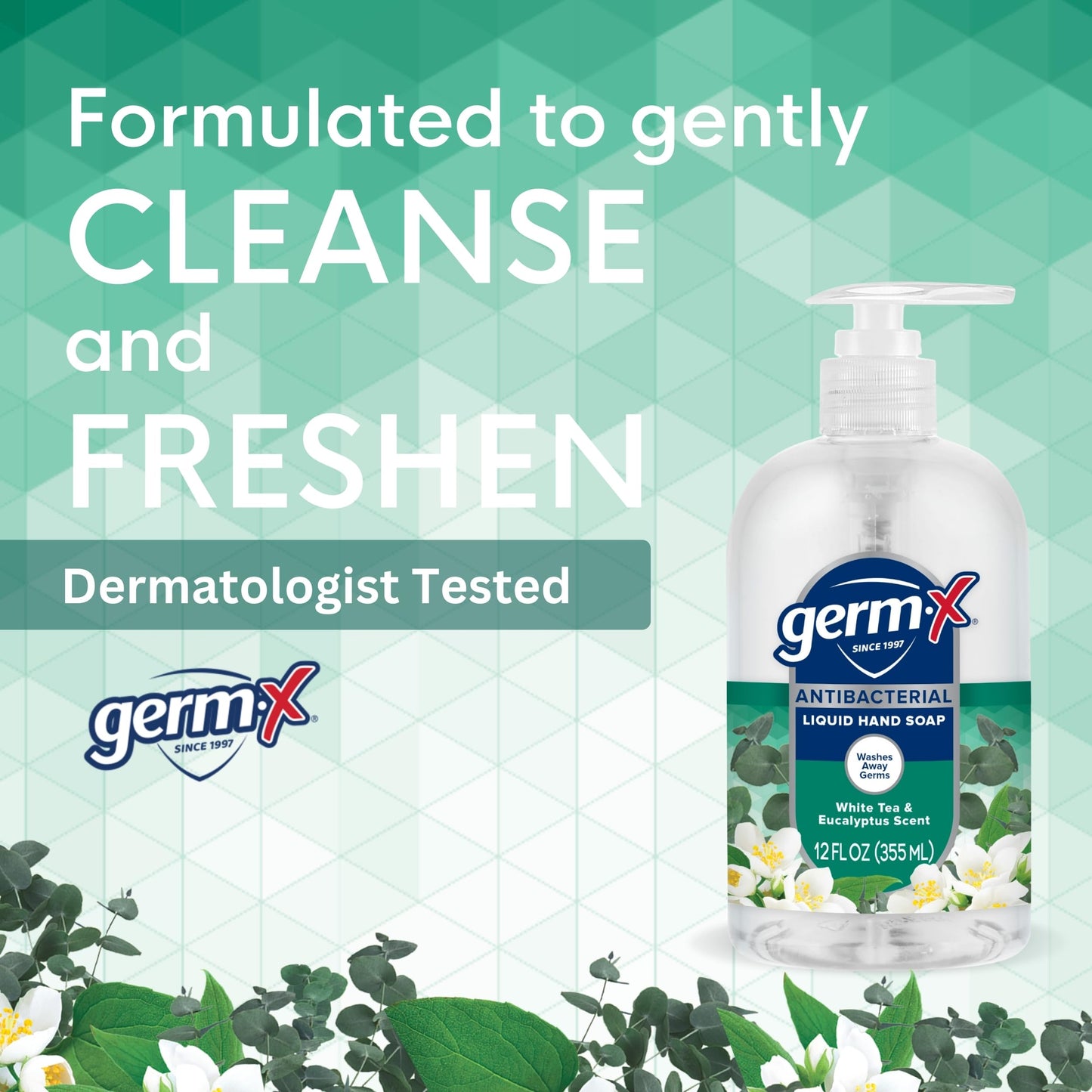 Germ-X moisturizing hand wash set for bathroom