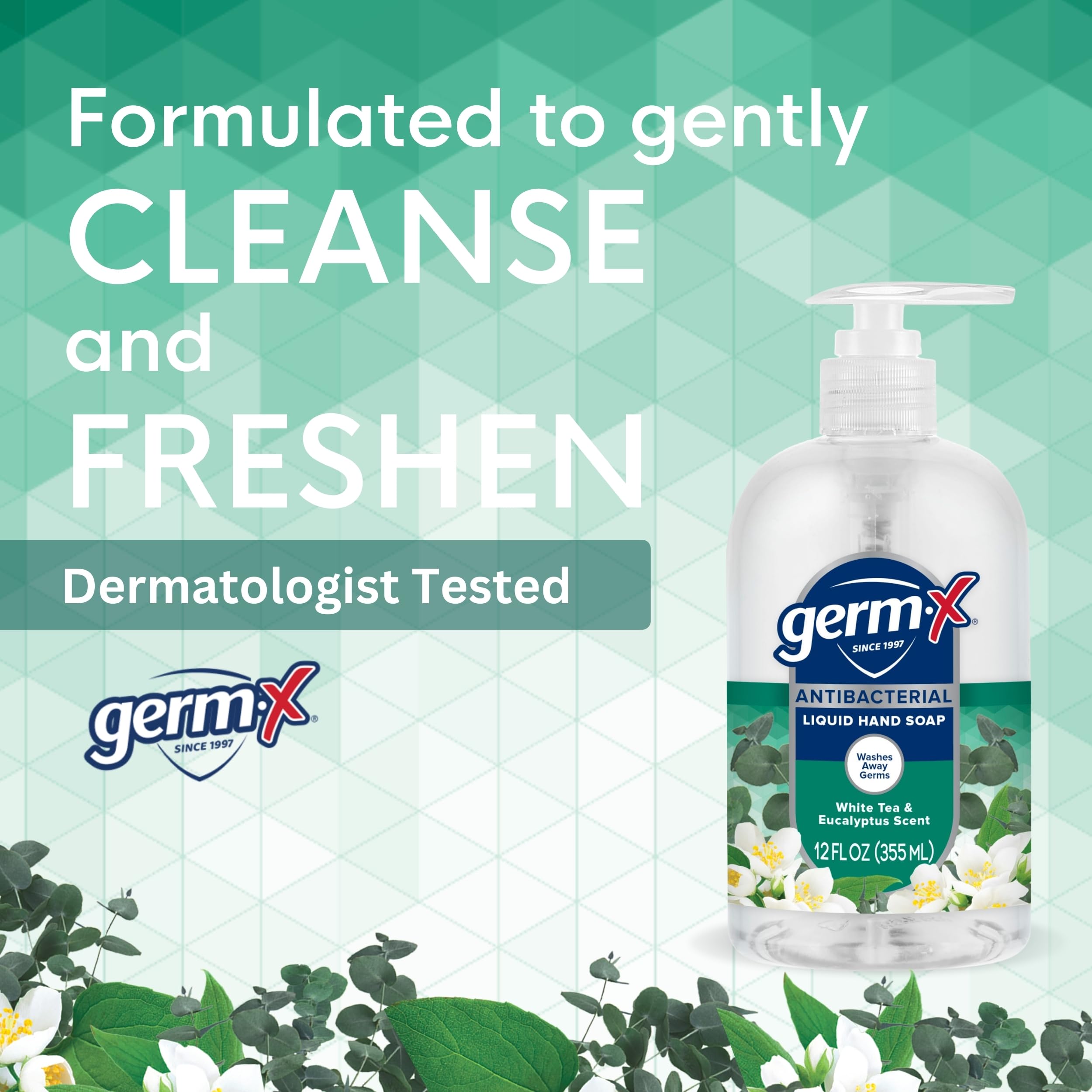 Germ-X moisturizing hand wash set for bathroom