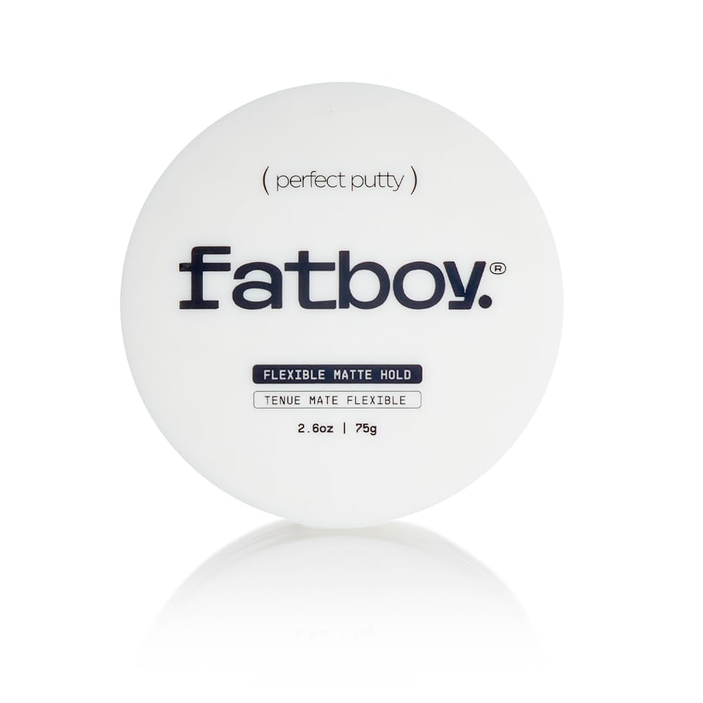 Fatboy Hair Perfect Putty 2.6 ounces jar close up