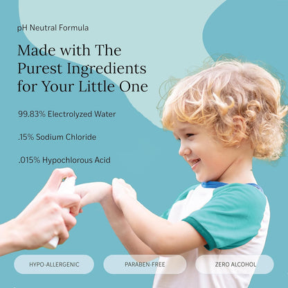 Non-toxic hand cleanser spray for sensitive skin