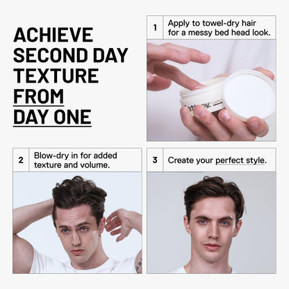 Professional hair styling with Fatboy Perfect Putty