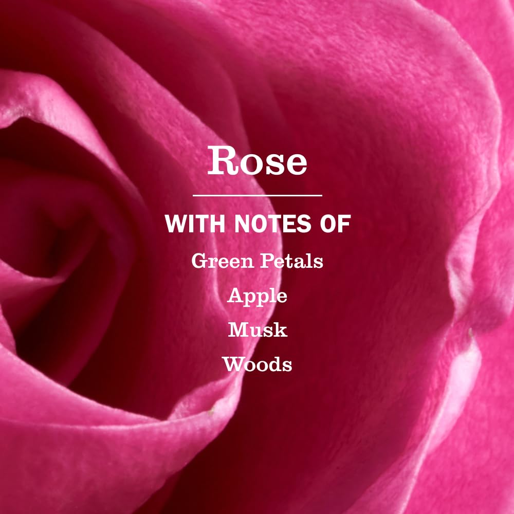 Back view of Mrs. Meyer's Clean Day Rose soap showing the complete ingredient list and usage instructions