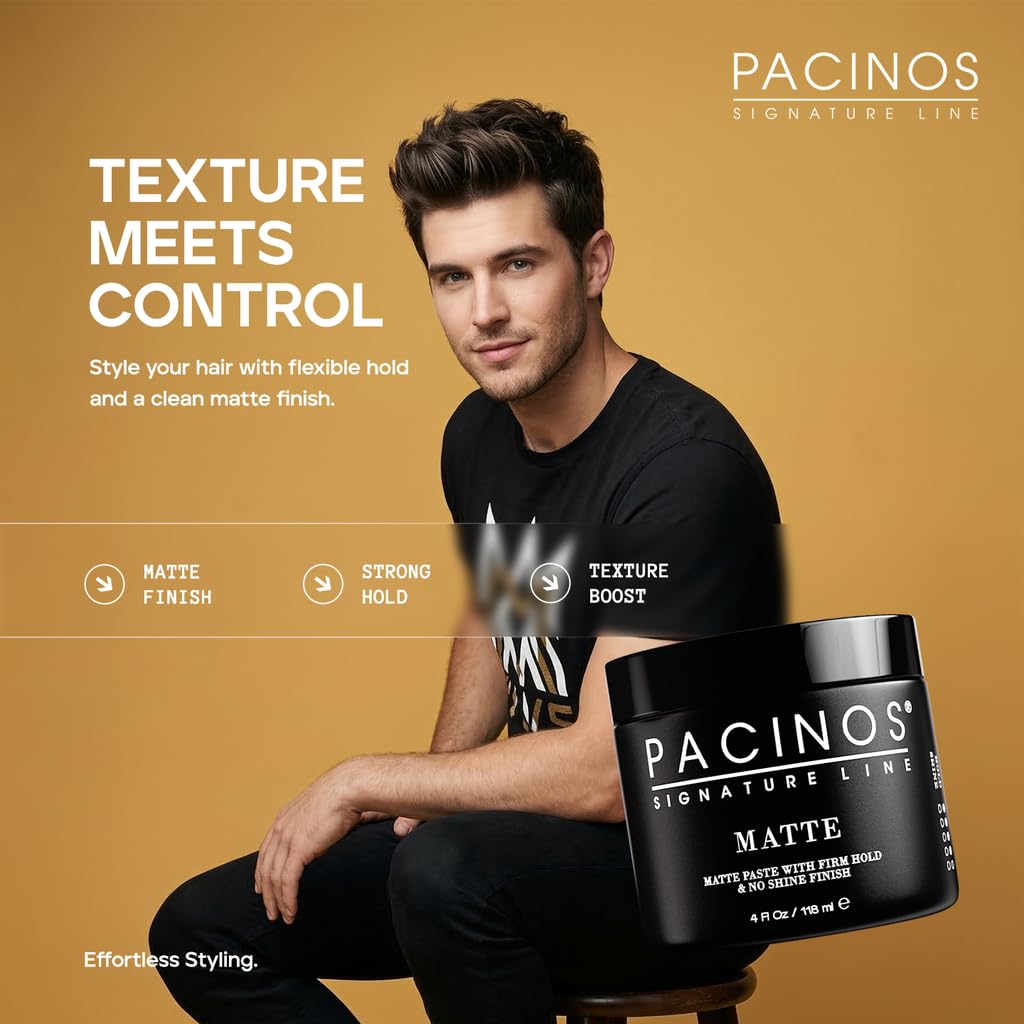 Pacinos Matte styling paste texture sample