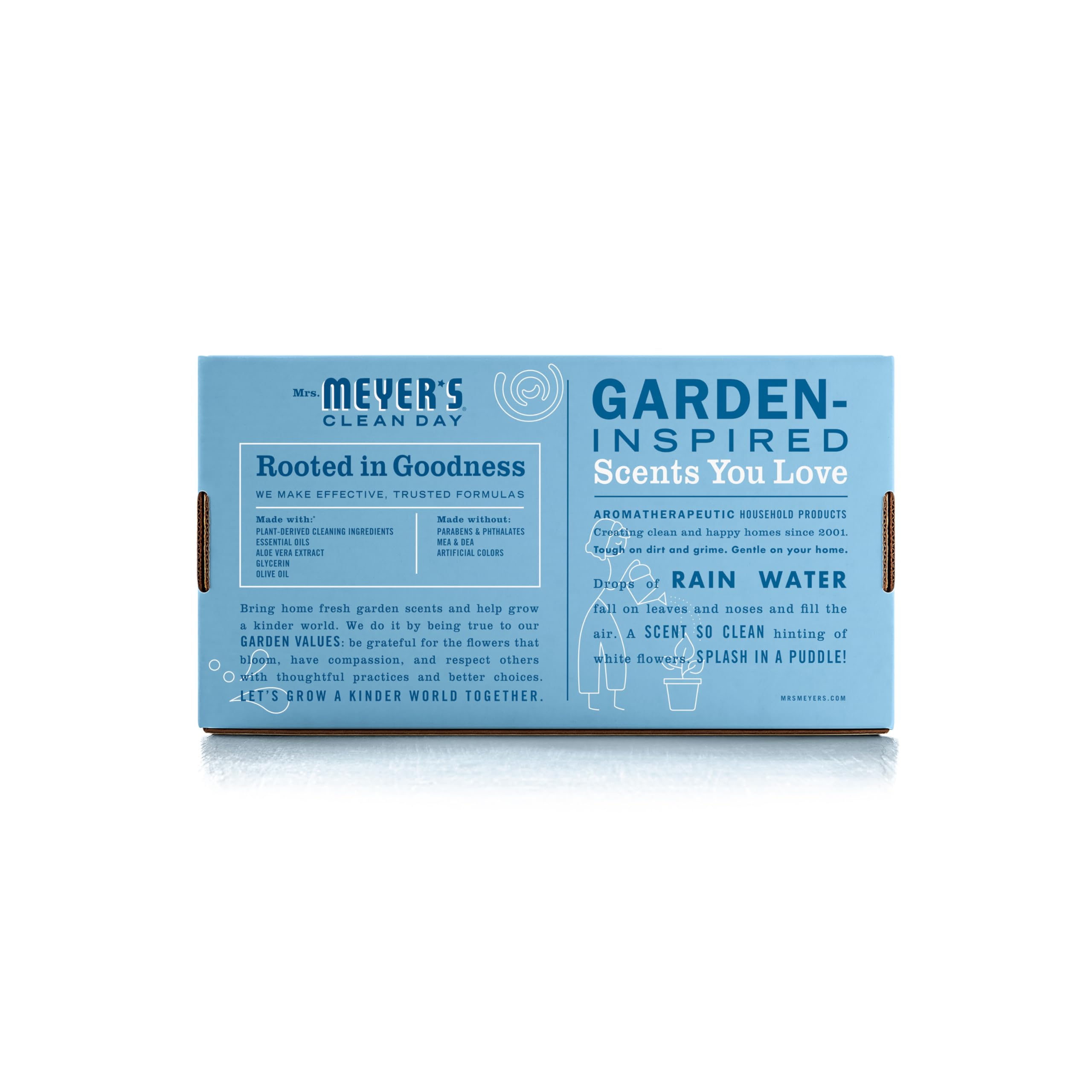 Four pack of Mrs. Meyer's concentrated hand soap refills for foaming dispensers