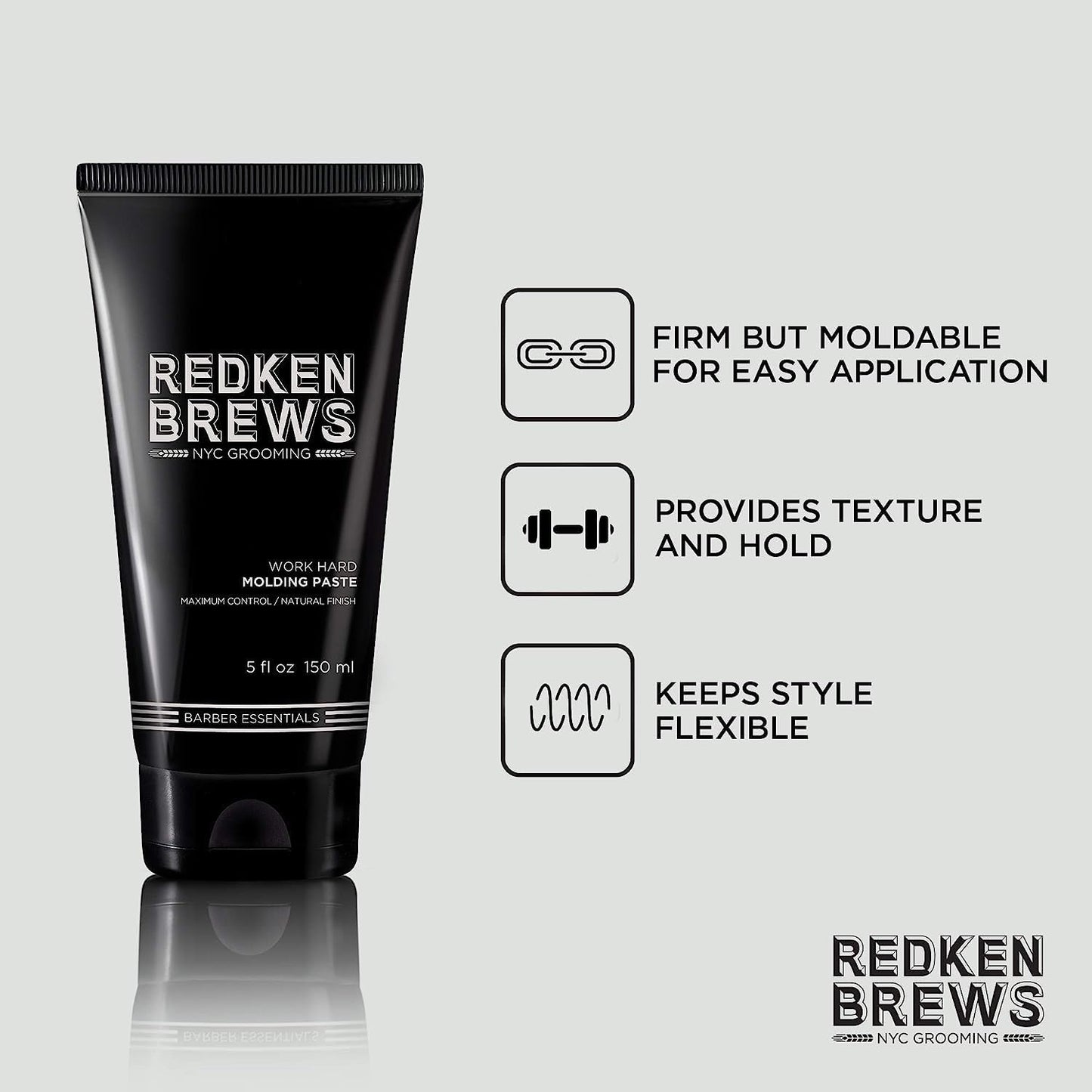 Redken Brews molding paste for high hold styling