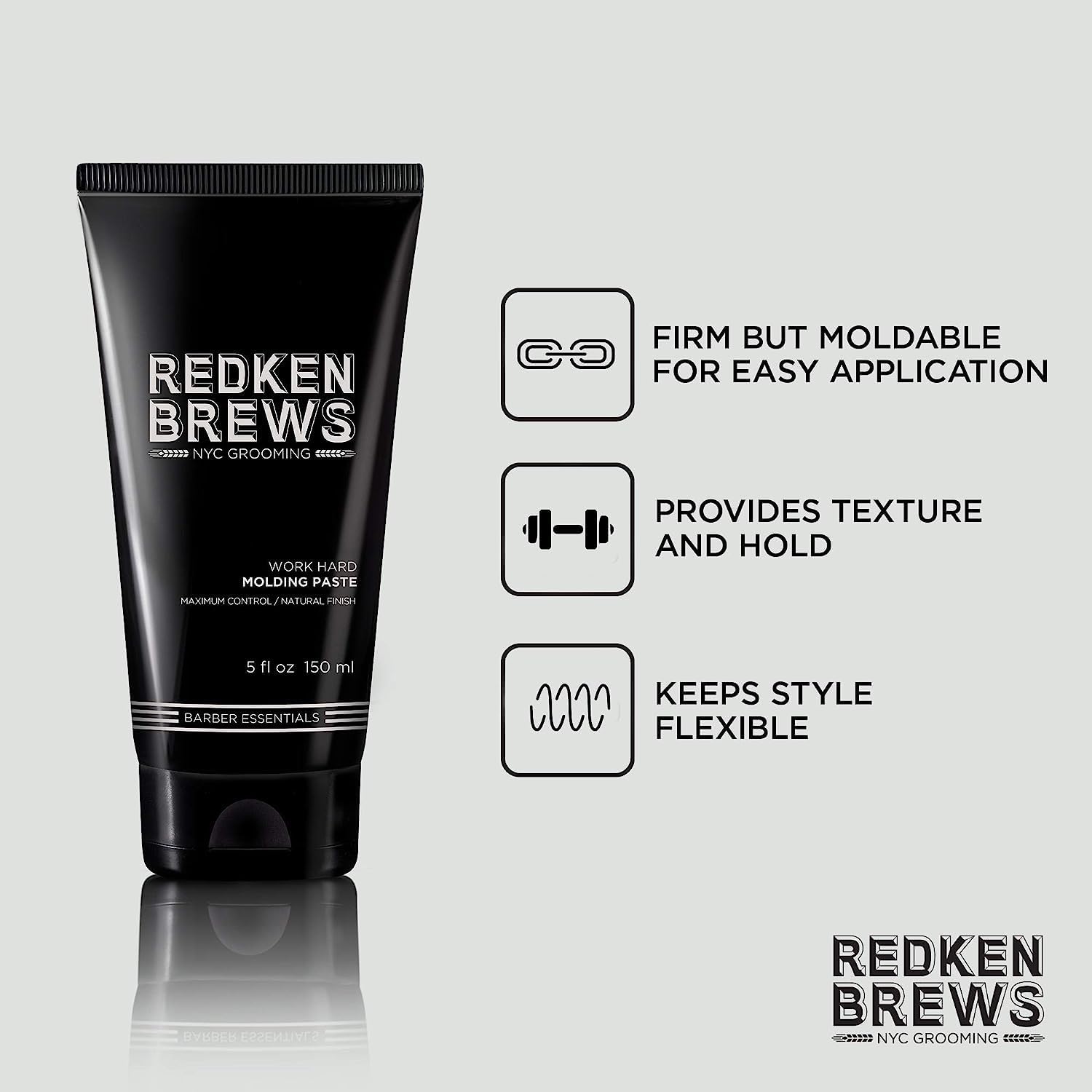 Redken Brews molding paste for high hold styling