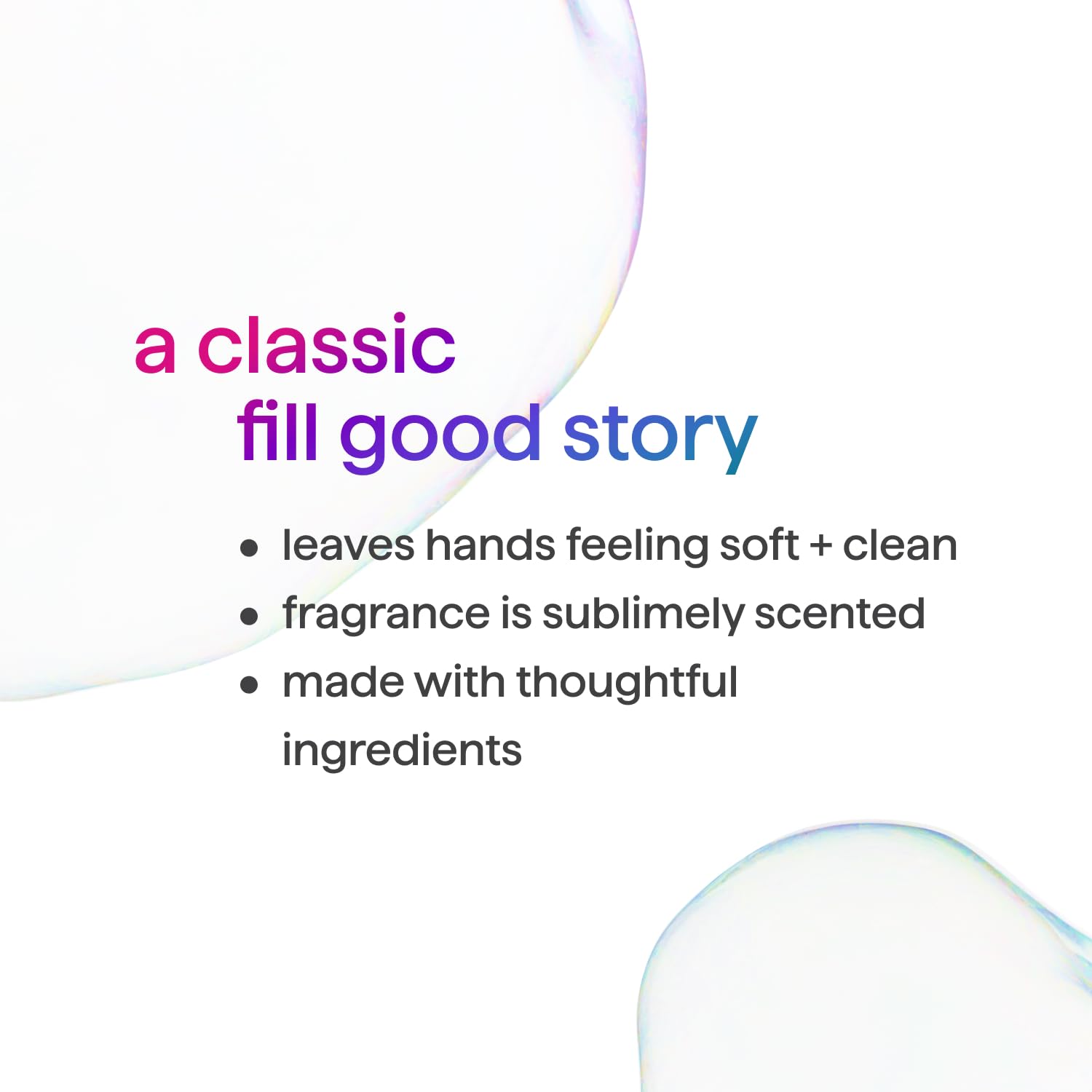 Side angle of the Method plant based gel liquid hand wash bottle highlighting its ergonomic shape and secure cap closure