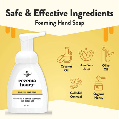 Eczema Honey foaming soap pump mechanism detail