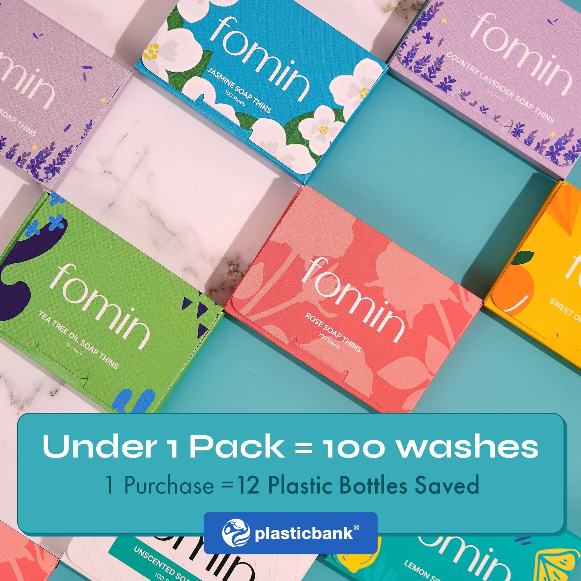 Rich moisturizing foam produced by rubbing the eco-friendly plant-based soap sheet.