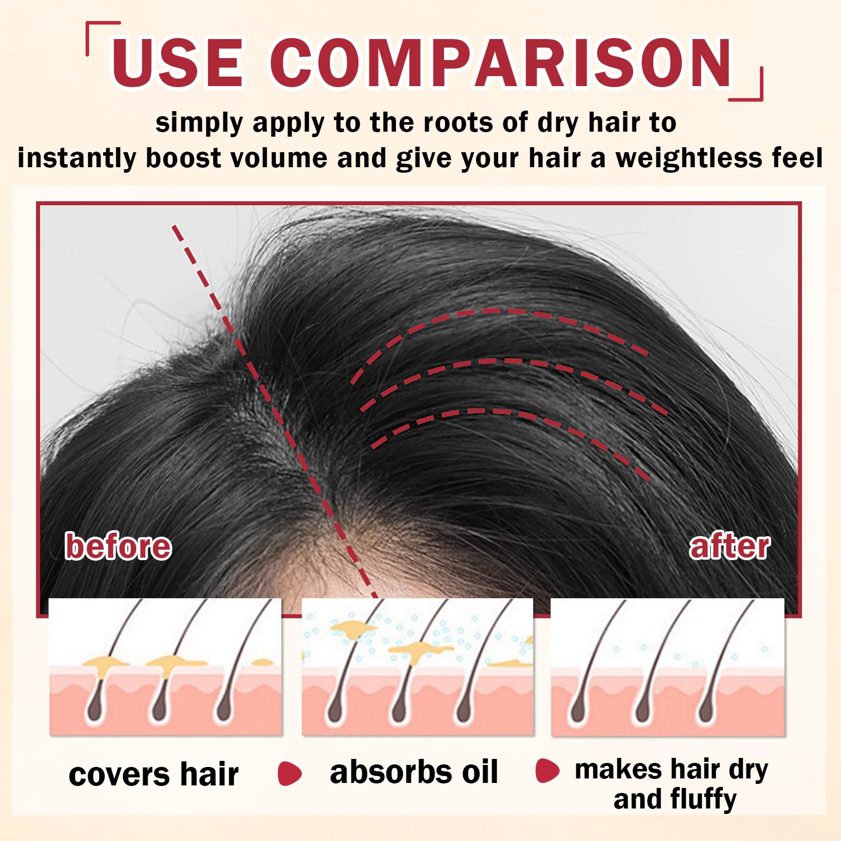 Close up of Xingxyuel matte finish hair texture powder