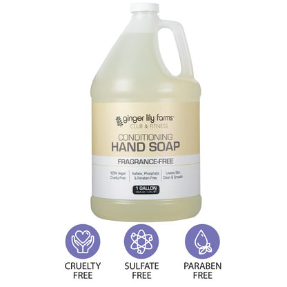 Ginger Lily Farms vegan hand soap bottle for home or gym use